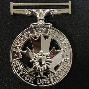 Médaille pour services distingués d'agent de la paix pleine grandeur