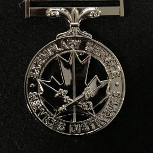 Médaille pour services distingués en milieu correctionnel pleine grandeur