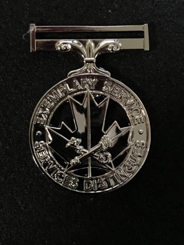 Médaille pour services distingués en milieu correctionnel pleine grandeur