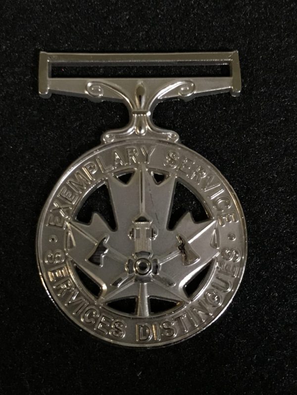 Médaille de service exemplaire de service d'incendie pleine grandeur