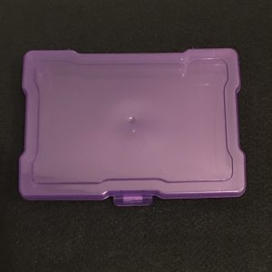 Boîtier en plastique violet pour médailles 5" par 7" par 2"