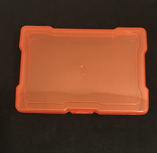 Orange Plastic Case for Medals 5" by 7" by 2"