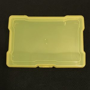 Étui en plastique jaune pour médailles 5" par 7" par 2"