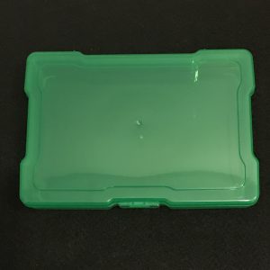 Étui en plastique vert pour médailles 5" par 7" par 2"