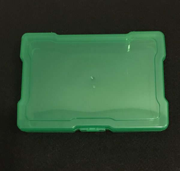 Green Plastic Case for Medals 5" by 7" by 2"