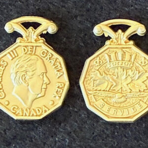 King Charles III’s Canadian Forces Decoration Miniature Medal