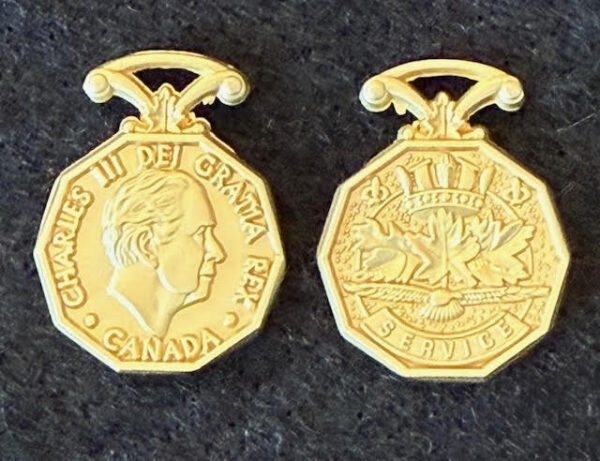King Charles III’s Canadian Forces Decoration Miniature Medal